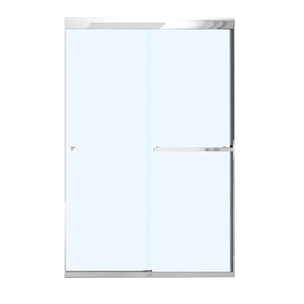 Aura SC 43-47 in. x 71 in. 8 mm Bypass Shower Door for Alcove Installation with Clear glass in Chrome - Plumbing Market