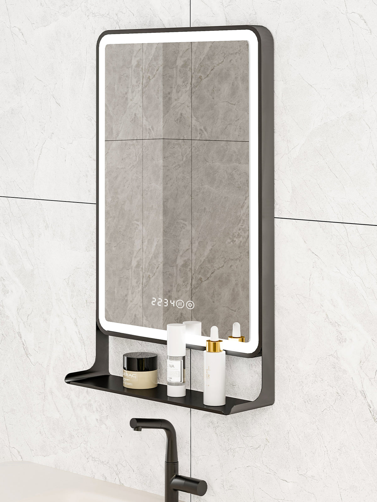 Ecoway Aurora LED Mirror with Shelf M1002 — Plumbing Market Canada