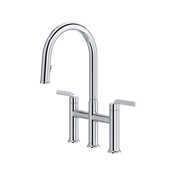 Authentica™ Bridge Pull-Down Kitchen Faucet With C-Spout - Plumbing Market