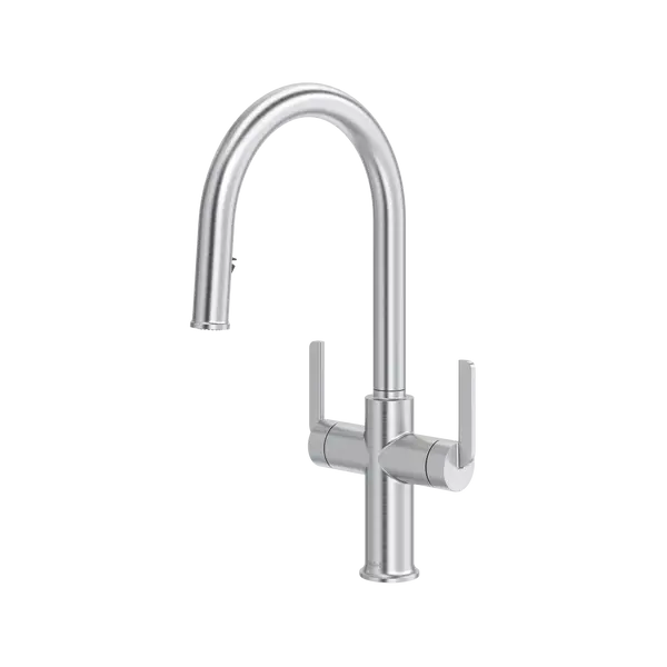 Authentica™ Two Handle Pull-Down Kitchen Faucet With C-Spout - Plumbing Market