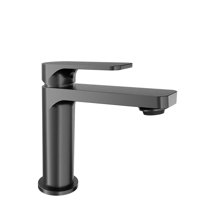 Baril PETITE B04 Single-Hole Lavatory Faucet, Drain Not Included B04-1005-00L in Black Titanium