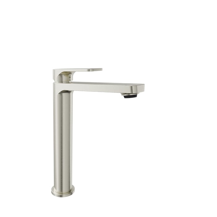 Baril PETITE B04 High Single-Hole Lavatory Faucet, Drain Not Included B04-1020-00L in Brushed Nickel