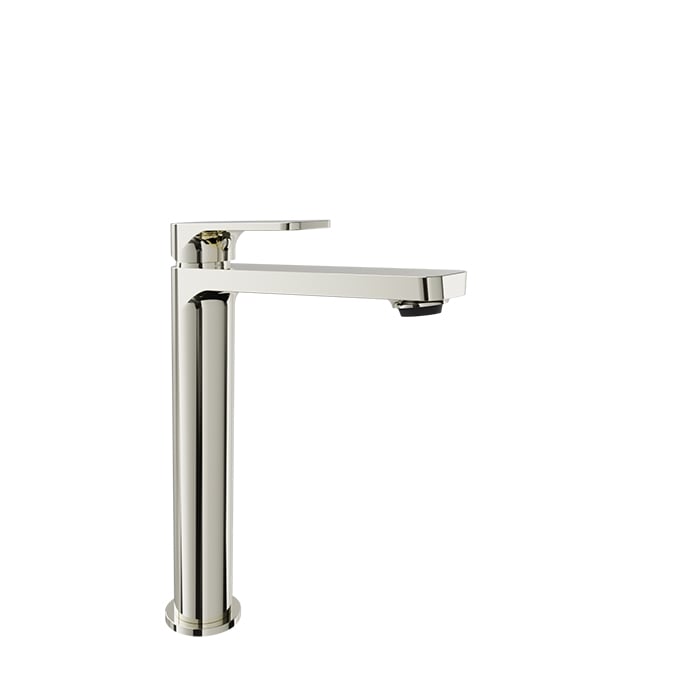 Baril PETITE B04 High Single-Hole Lavatory Faucet, Drain Not Included B04-1020-00L in Polished Nickel