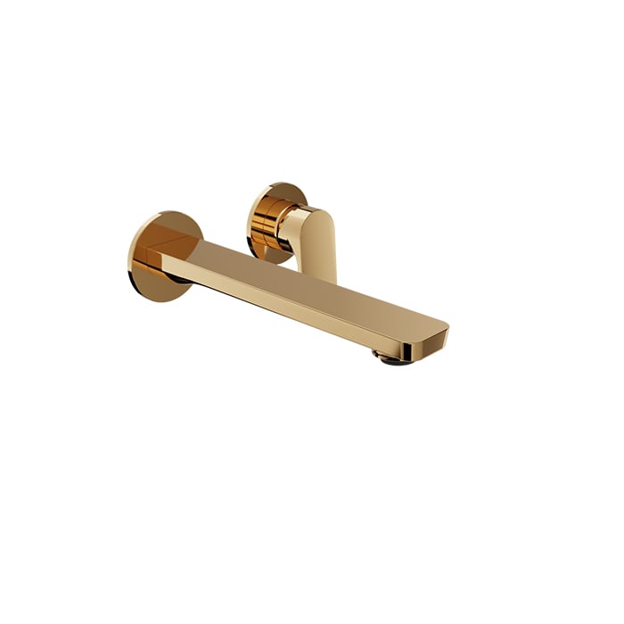 Baril PETITE B04 Single Lever Wall-Mounted Lavatory Faucet, Drain Not Included B04-8100-00L in Gold