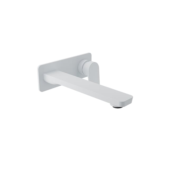 Baril PETITE B04 Single Lever Wall-Mounted Lavatory Faucet, Drain Not Included B04-8120-00L in White