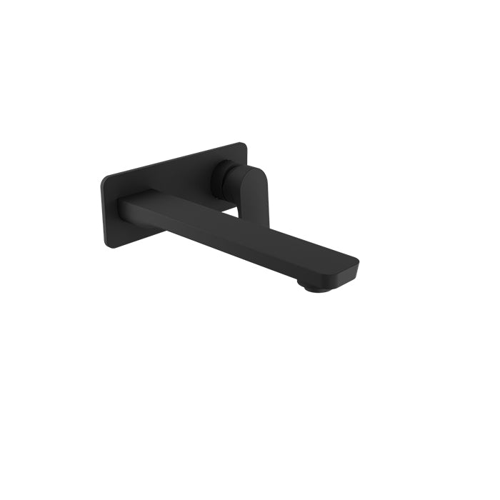 Baril PETITE B04 Single Lever Wall-Mounted Lavatory Faucet, Drain Not Included B04-8120-00L in Matte Black