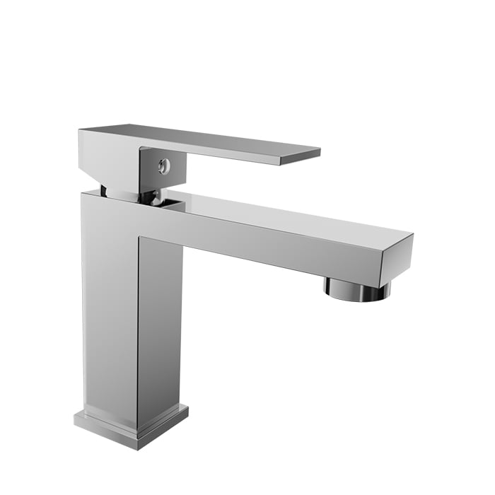 Baril REC B05 Single-Hole Lavatory Faucet, Drain Not Included B05-1005-00L in Chrome