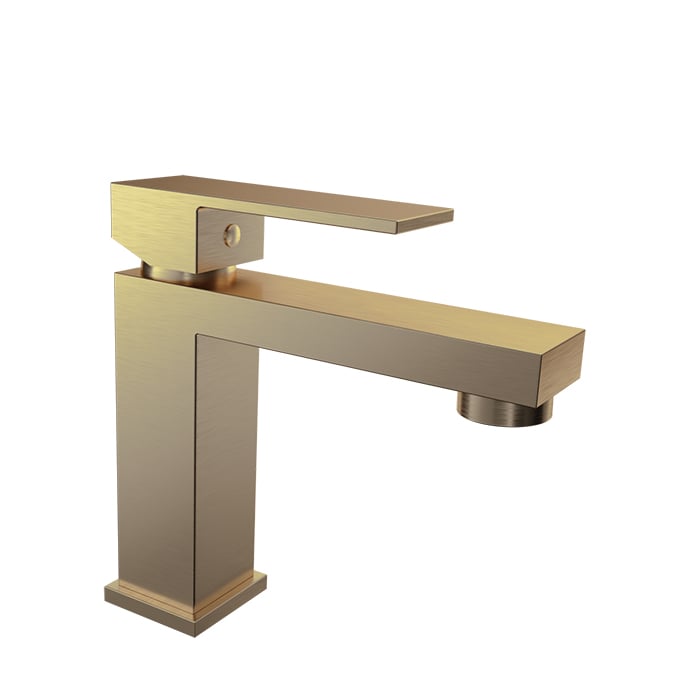 Baril REC B05 Single-Hole Lavatory Faucet, Drain Not Included B05-1005-00L in Warm Gold
