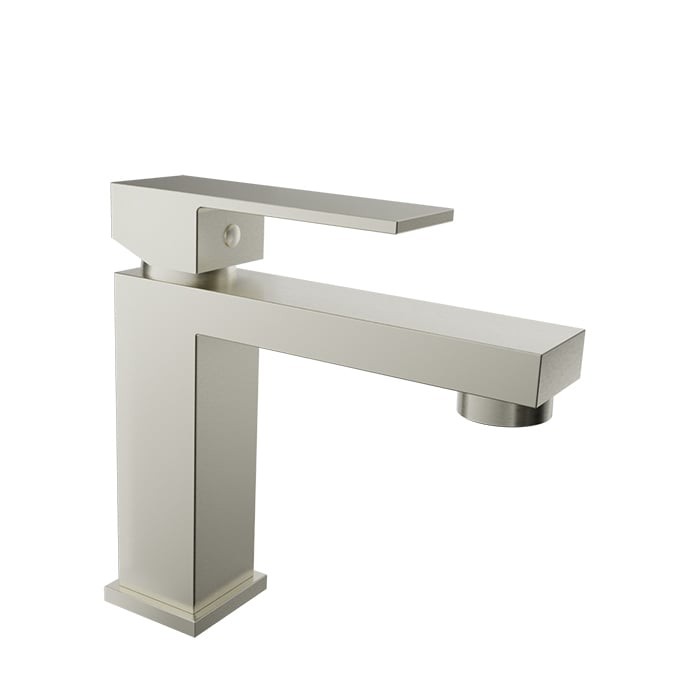 Baril REC B05 Single-Hole Lavatory Faucet, Drain Not Included B05-1005-00L in Brushed Nickel