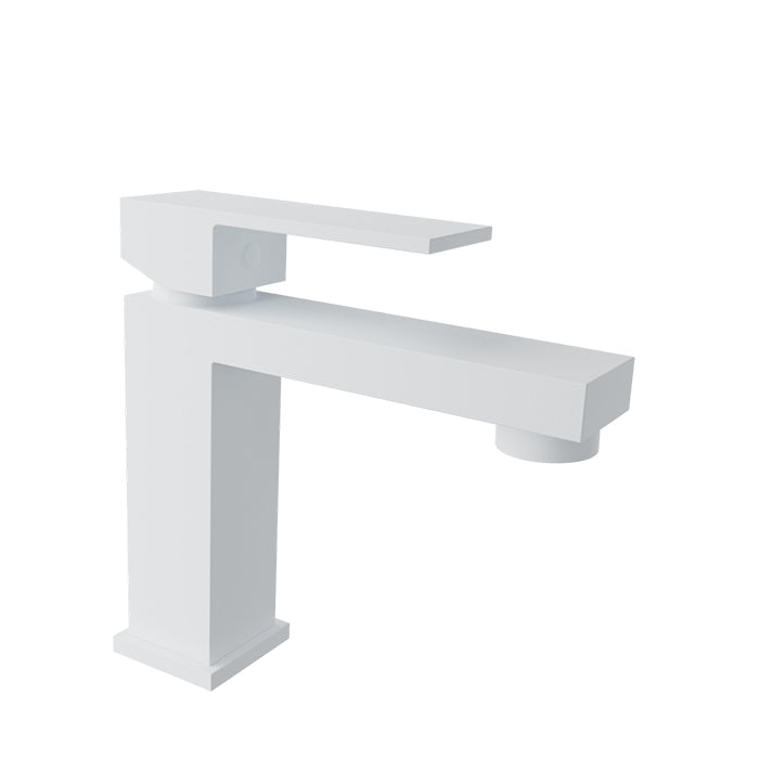 Baril REC B05 Single-Hole Lavatory Faucet, Drain Included B05-1005-1PL in White
