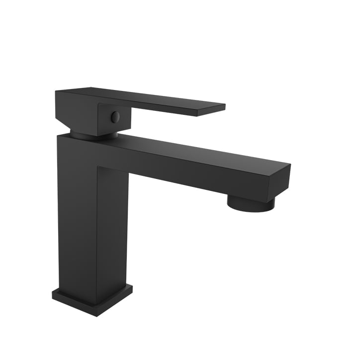 Baril REC B05 Single-Hole Lavatory Faucet, Drain Included B05-1005-1PL in Matte Black