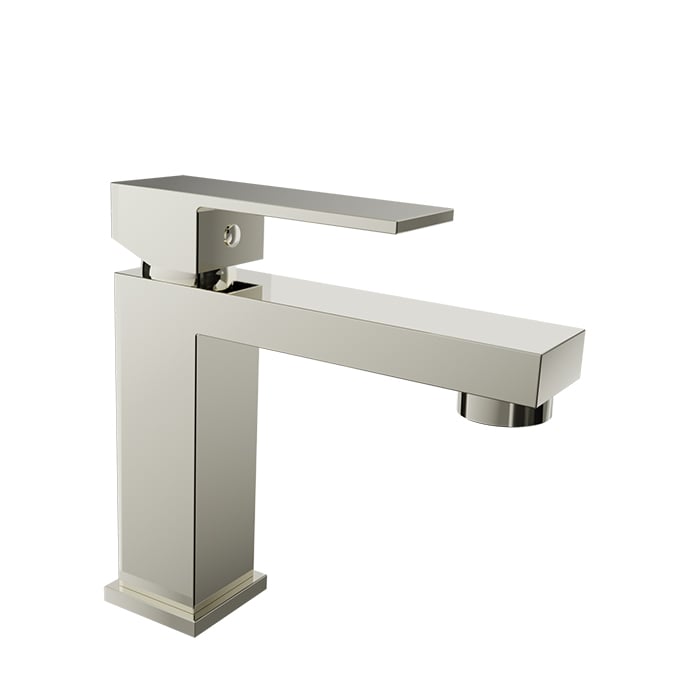 Baril REC B05 Single-Hole Lavatory Faucet, Drain Included B05-1005-1PL in Polished Nickel