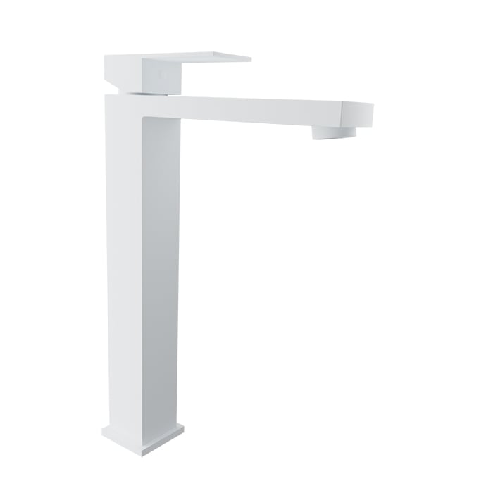 Baril REC B05 High Single-Hole Lavatory Faucet, Drain Not Included B05-1020-00L in White