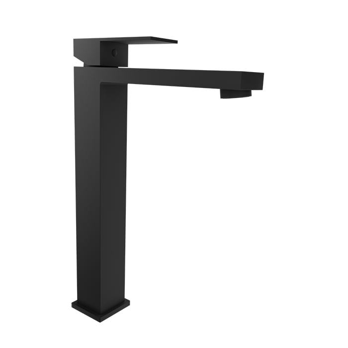 Baril REC B05 High Single-Hole Lavatory Faucet, Drain Not Included B05-1020-00L in Matte Black