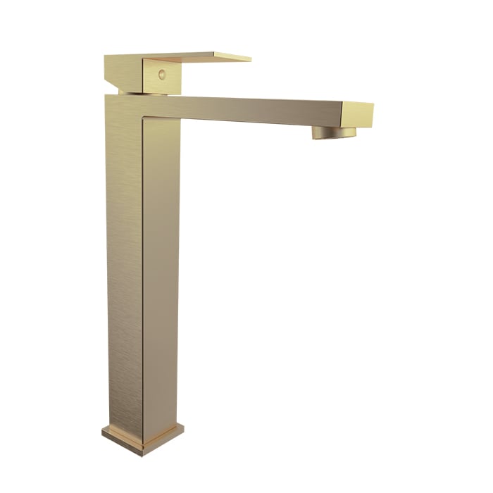 Baril REC B05 High Single-Hole Lavatory Faucet, Drain Not Included B05-1020-00L in Warm Gold
