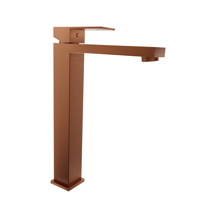 Baril REC B05 High Single-Hole Lavatory Faucet, Drain Not Included B05-1020-00L in Satin Copper
