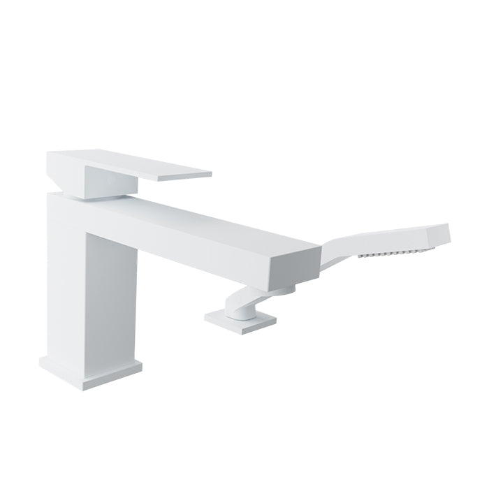 Baril REC B05 2-piece Tub Filler with Hand Shower B05-1269-00 in White