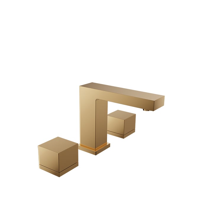 Baril REC B05 8" C/C Lavatory Faucet, Drain Included B05-8009-00L in Gold