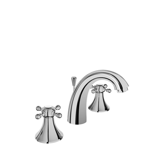Baril NAUTICA B16 8" C/C Lavatory Faucet, Drain Included B16-8001-01L in Chrome