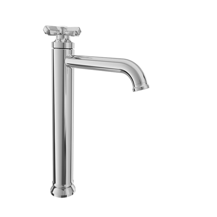 Baril BEAUMONT B20 High Single-Hole Lavatory Faucet, Drain Not Included B20-1022-00L in Chrome