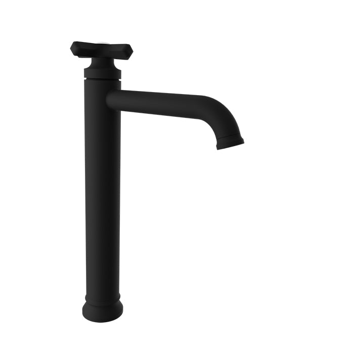 Baril BEAUMONT B20 High Single-Hole Lavatory Faucet, Drain Not Included B20-1022-00L in Matte Black