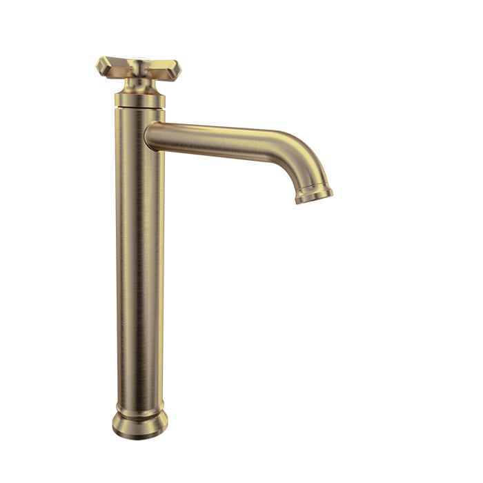 Baril BEAUMONT B20 High Single-Hole Lavatory Faucet, Drain Not Included B20-1022-00L in Warm Gold
