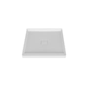 Zitta Magnetic cover cap Shower base 32 x 32, in alcove, in matte white B3232NCACC5