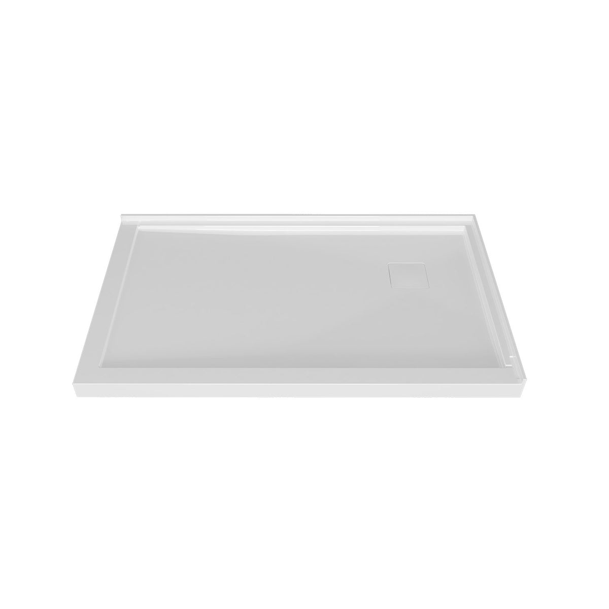 Zitta Magnetic cover cap Shower base 36 x 36, in a corner with drain in a corner, in matte white B3636NRECC5