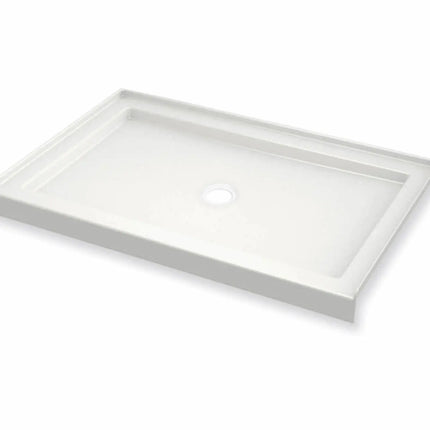 B3Round 4832 Acrylic Alcove Shower Base in White with Center Drain - Plumbing Market