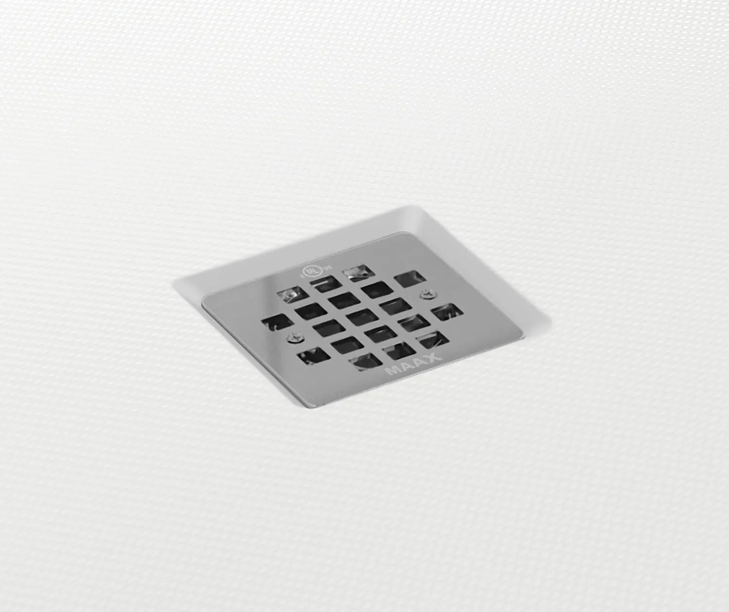 B3Square 4842 Acrylic Alcove Shower Base in White with Anti-slip Bottom with Center Drain - Plumbing Market