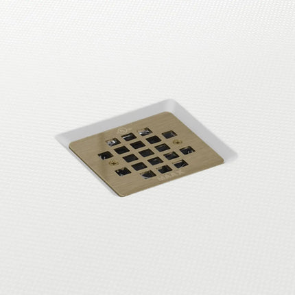 B3Square 4842 Acrylic Alcove Shower Base in White with Anti-slip Bottom with Center Drain - Plumbing Market