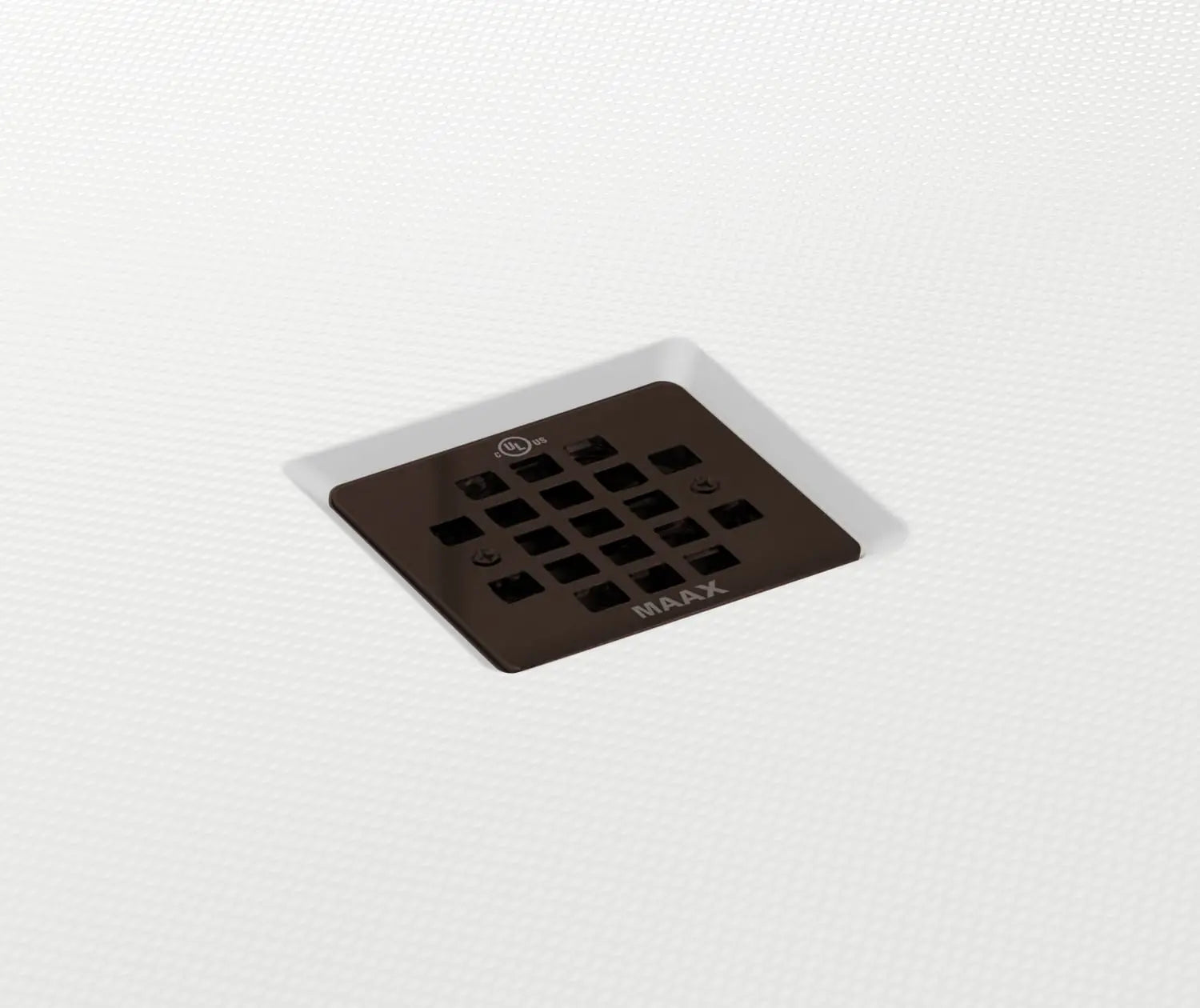 B3Square 4842 Acrylic Alcove Shower Base in White with Anti-slip Bottom with Center Drain - Plumbing Market