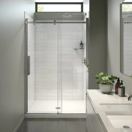B3X 4836 Acrylic Alcove Shower Base with Center Drain in White - Plumbing Market