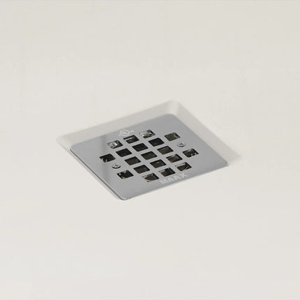 B3X 6036 Acrylic Corner Left Shower Base with Center Drain in White - Plumbing Market