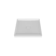 Zitta Magnetic cover cap Shower base 42 x 42, in alcove, in matte white B4242NCACC5