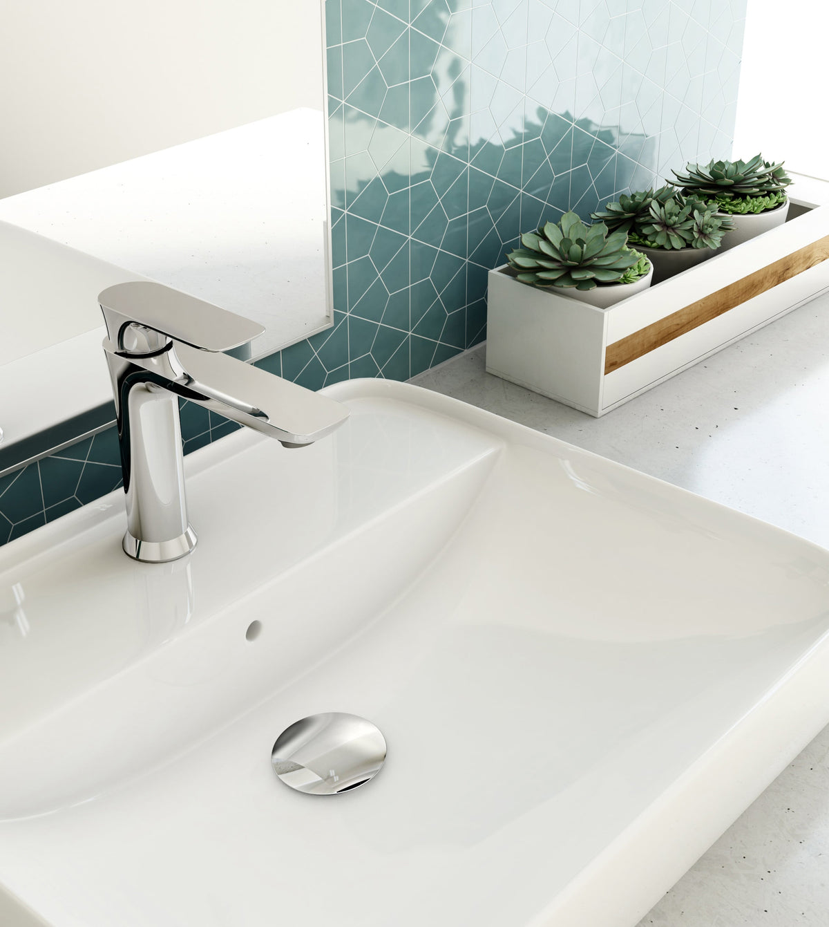 Baril SENS B45 Single-Hole Lavatory Faucet, Drain Included B45-1010-1PL (Baril photo)