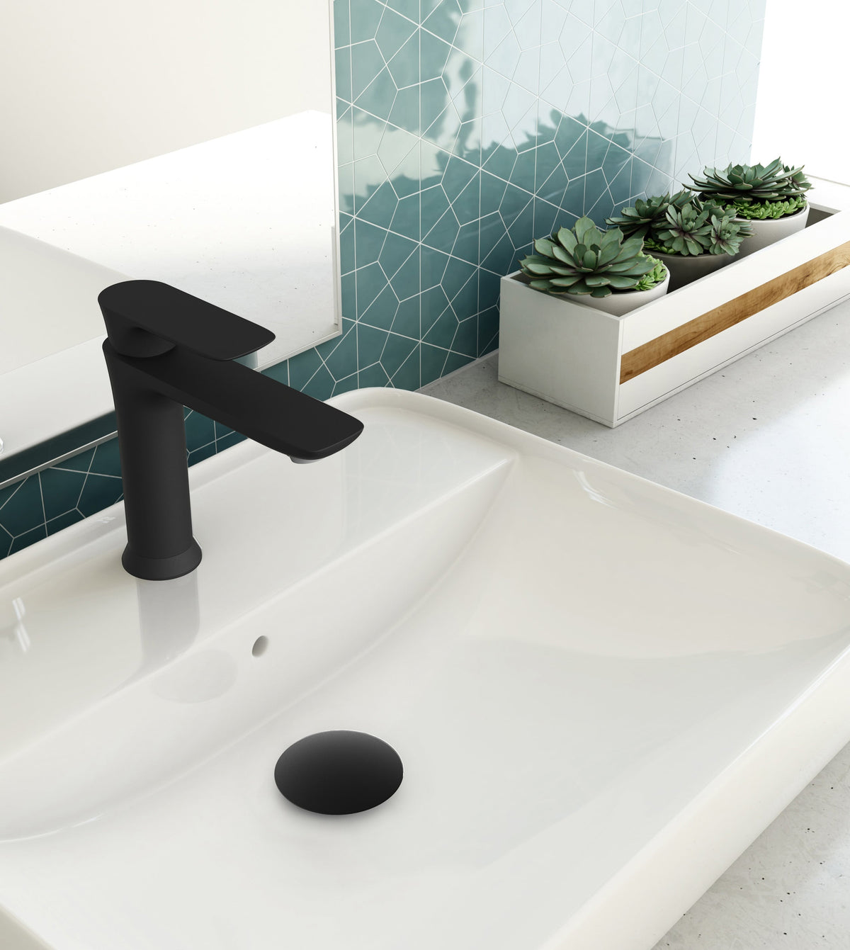 Baril SENS B45 Single-Hole Lavatory Faucet, Drain Included B45-1010-1PL (Baril photo)