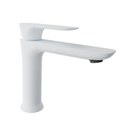 Baril SENS B45 Single-Hole Lavatory Faucet, Drain Included B45-1010-1PL in White