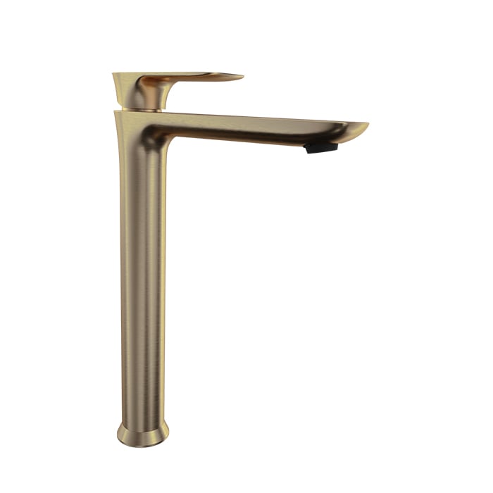 Baril SENS B45 High Single-Hole Lavatory Faucet, Drain Not Included B45-1020-00L in Warm Gold
