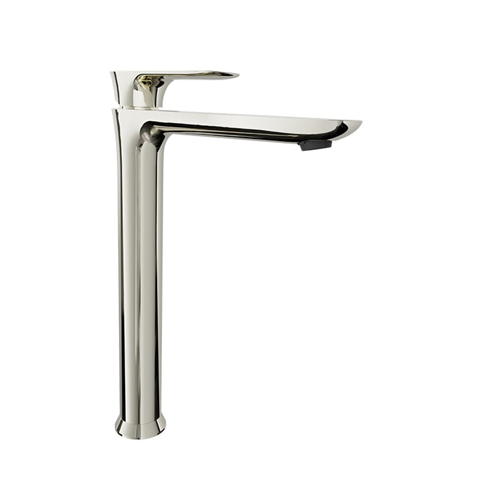 Baril SENS B45 High Single-Hole Lavatory Faucet, Drain Not Included B45-1020-00L in Polished Nickel