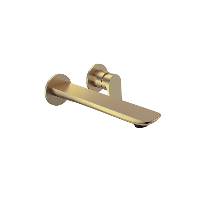 Baril SENS B45 Single Lever Wall-Mounted Lavatory Faucet, Drain Not Included B45-8100-04L in Warm Gold