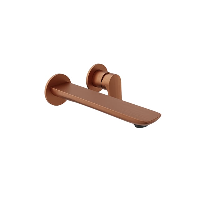 Baril SENS B45 Single Lever Wall-Mounted Lavatory Faucet, Drain Not Included B45-8100-04L in Satin Copper