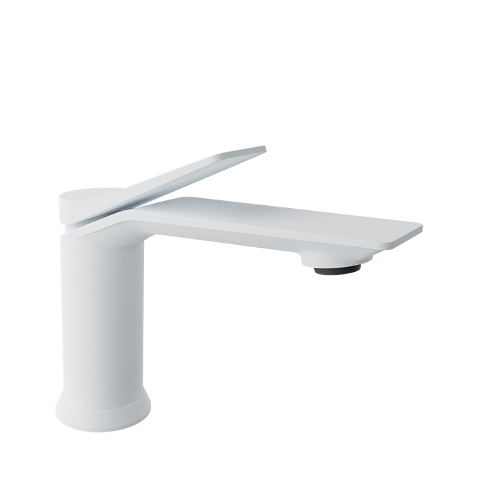 Baril PROFILE B46 Single-Hole Lavatory Faucet, Drain Not Included B46-1010-00L in White