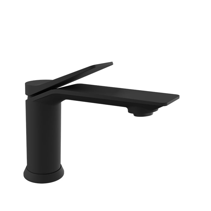Baril PROFILE B46 Single-Hole Lavatory Faucet, Drain Not Included B46-1010-00L in Matte Black