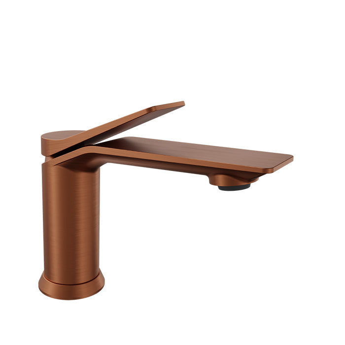Baril PROFILE B46 Single-Hole Lavatory Faucet, Drain Not Included B46-1010-00L in Satin Copper