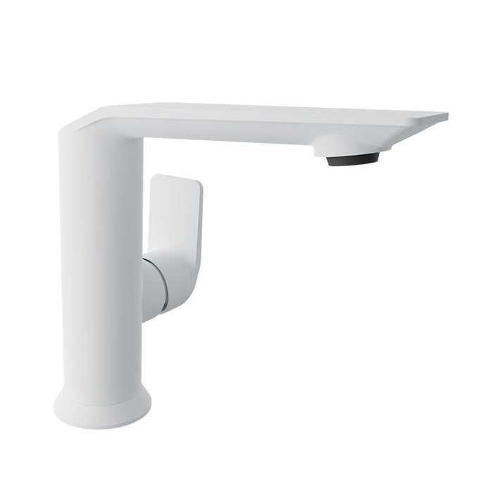 Baril PROFILE B46 Single-Hole Lavatory Faucet, Drain Included B46-1030-1PL in White