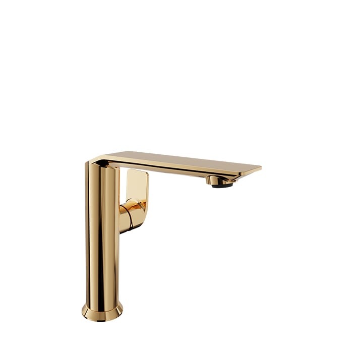 Baril PROFILE B46 Medium Single-Hole Lavatory Faucet, Drain Not Included B46-1035-00L in Gold