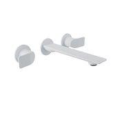 Baril PROFILE B46 Two Handles Wall-Mounted Lavatory Faucet, Drain Not Included B46-8041-00L in White
