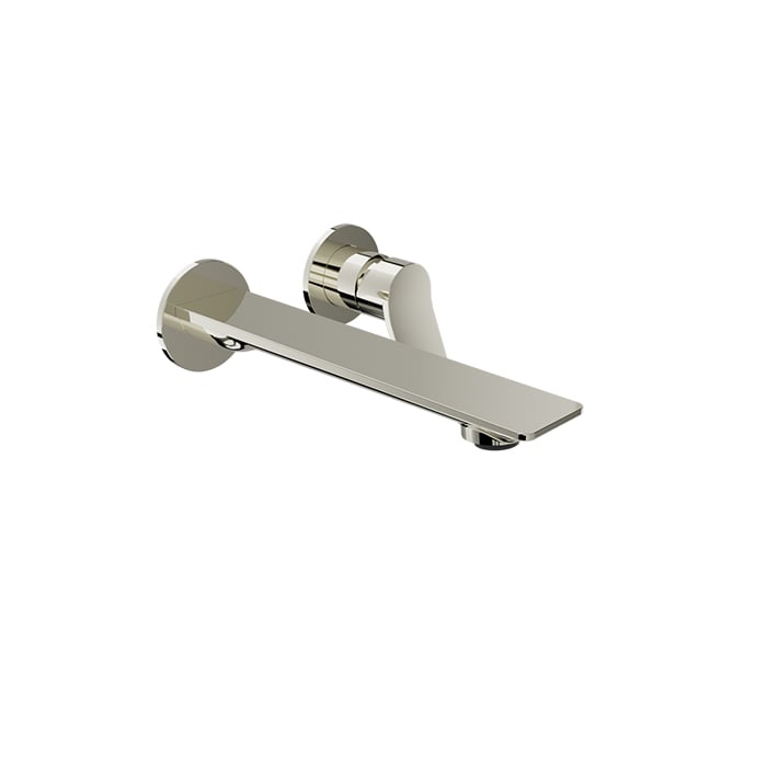 Baril PROFILE B46 Single Lever Wall-Mounted Lavatory Faucet, Drain Not Included B46-8100-04L in Polished Nickel
