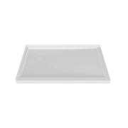 Zitta Magnetic cover cap Shower base 48 x 36, in a corner with drain in a corner, wall on the left side, in matte white B4836NRELL5